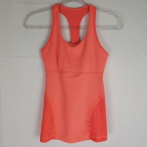 Lululemon power up tank in bright coral size 6